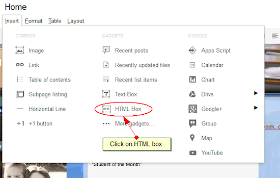 Google site stats