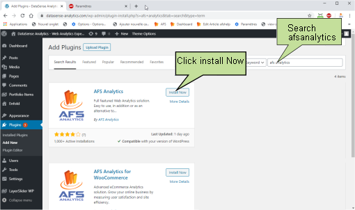 AFS Analytics plugin